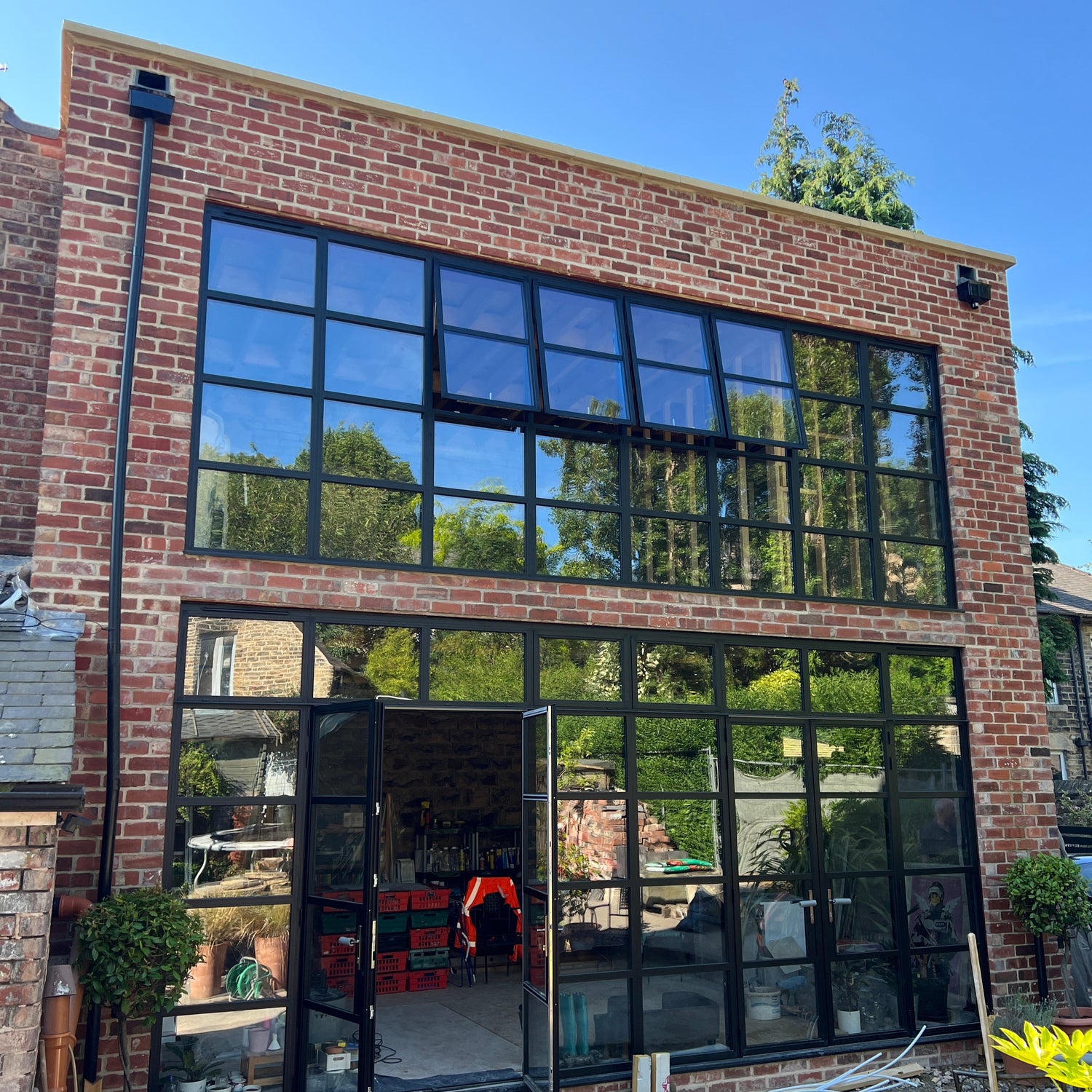 Reclaimed Red Brick Contemporary House Extensions on Ecclesall Road, Sheffield