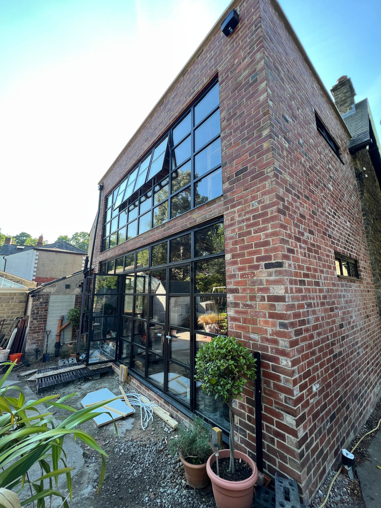 Reclaimed Red Brick Contemporary House Extensions on Ecclesall Road, Sheffield