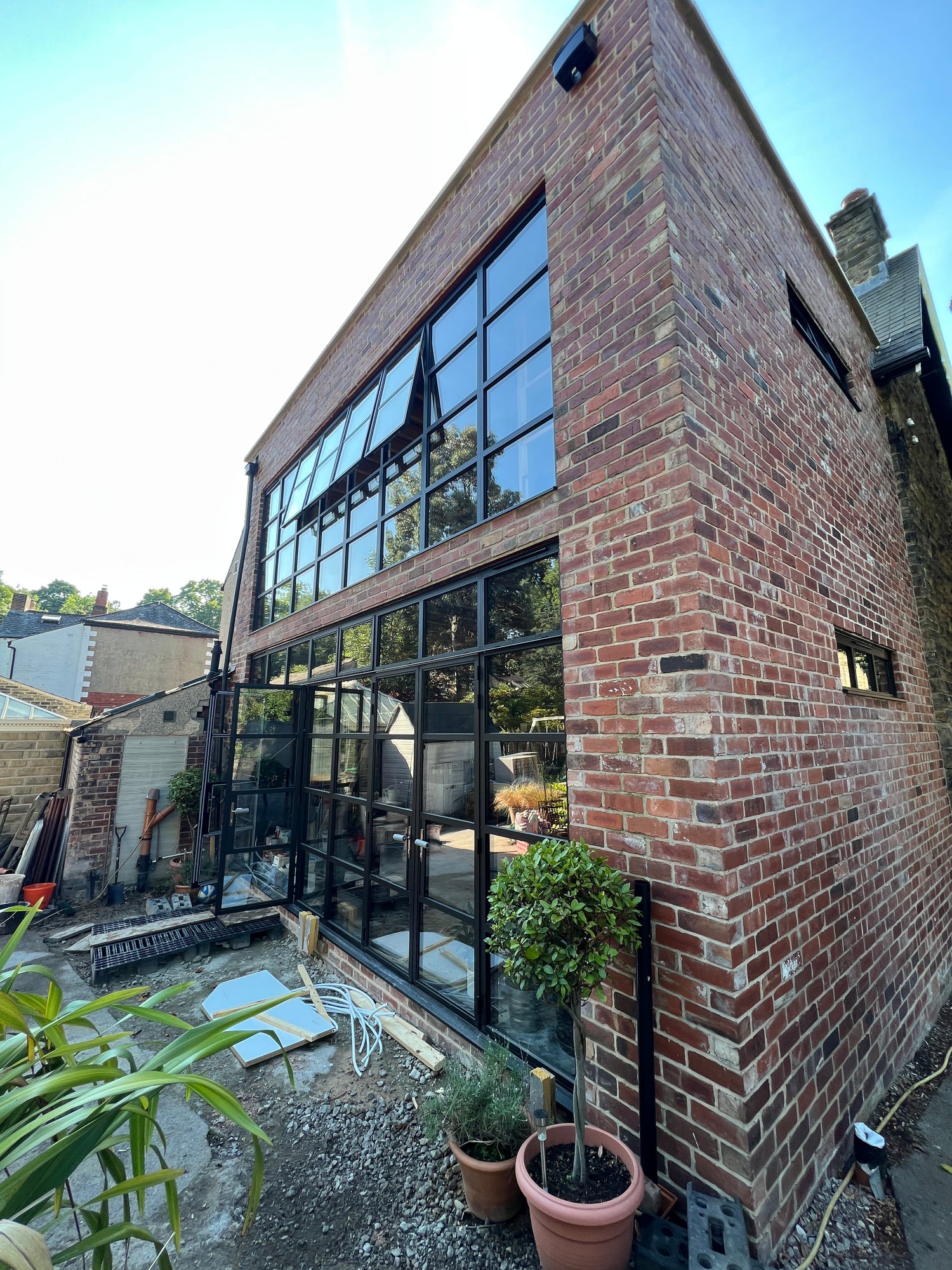 Reclaimed Red Brick Contemporary House Extensions on Ecclesall Road, Sheffield