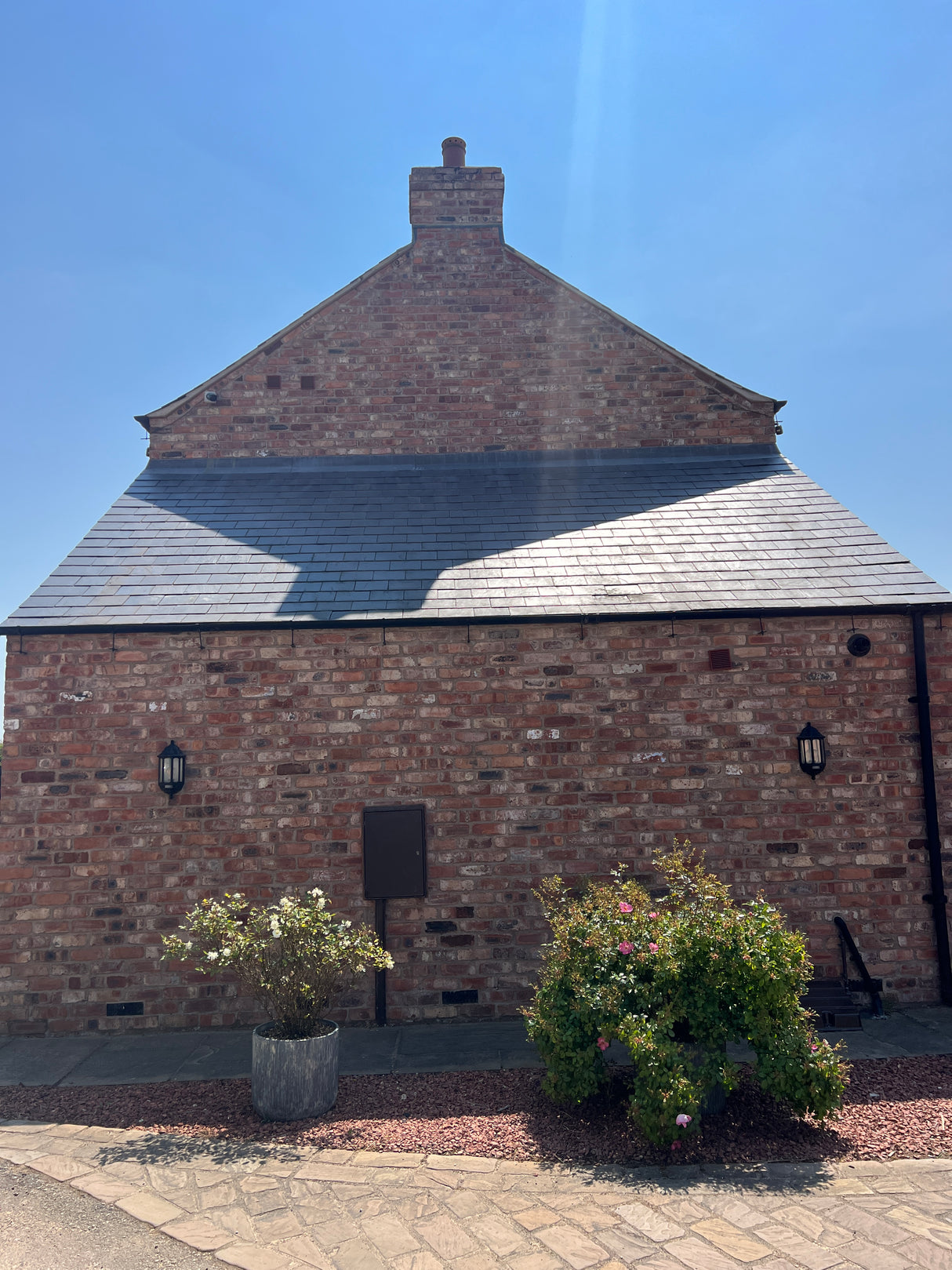 New Build House Built Using Reclaimed Wirecut Bricks in Chesterfield