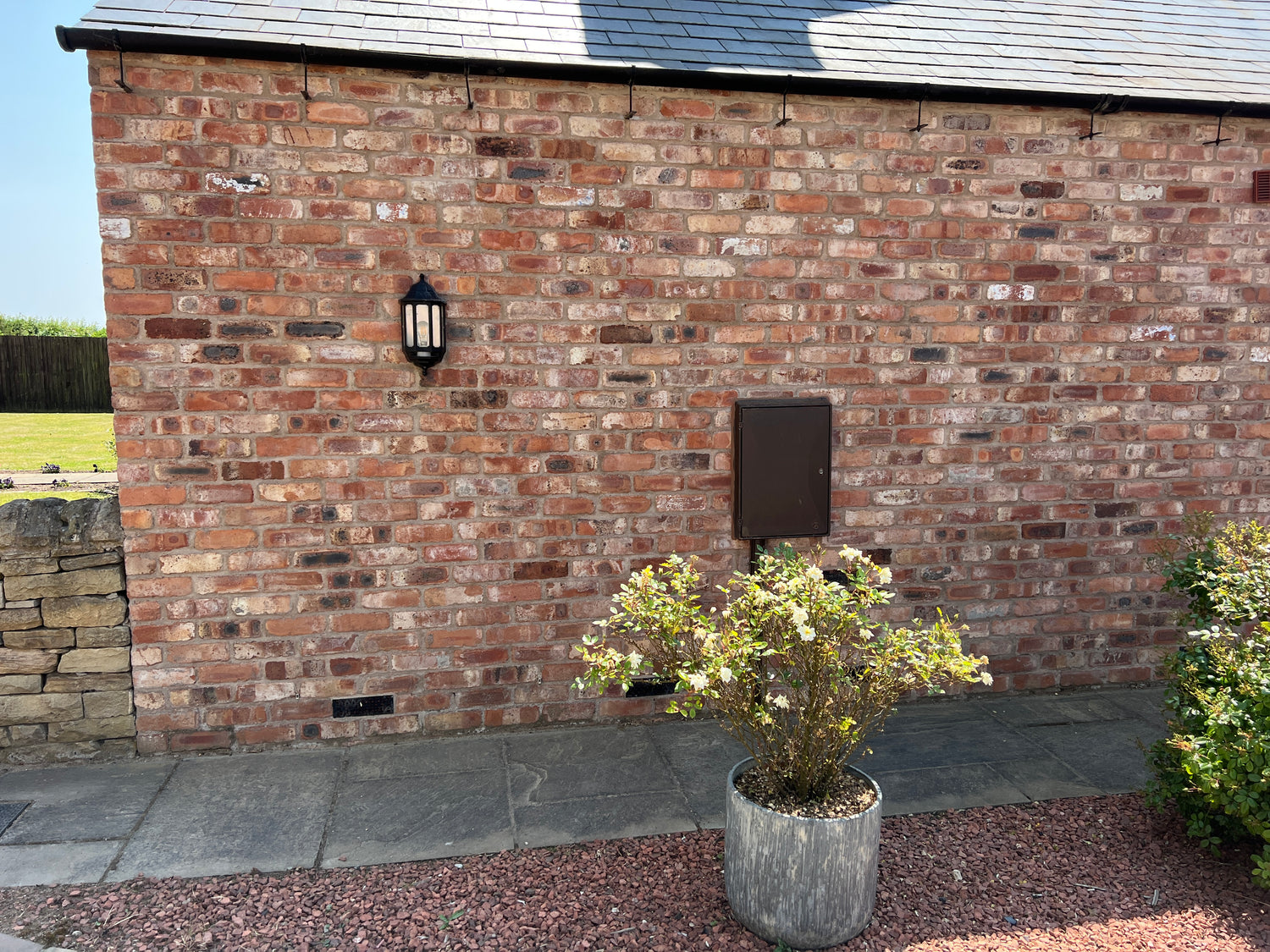 New Build House Built Using Reclaimed Wirecut Bricks in Chesterfield