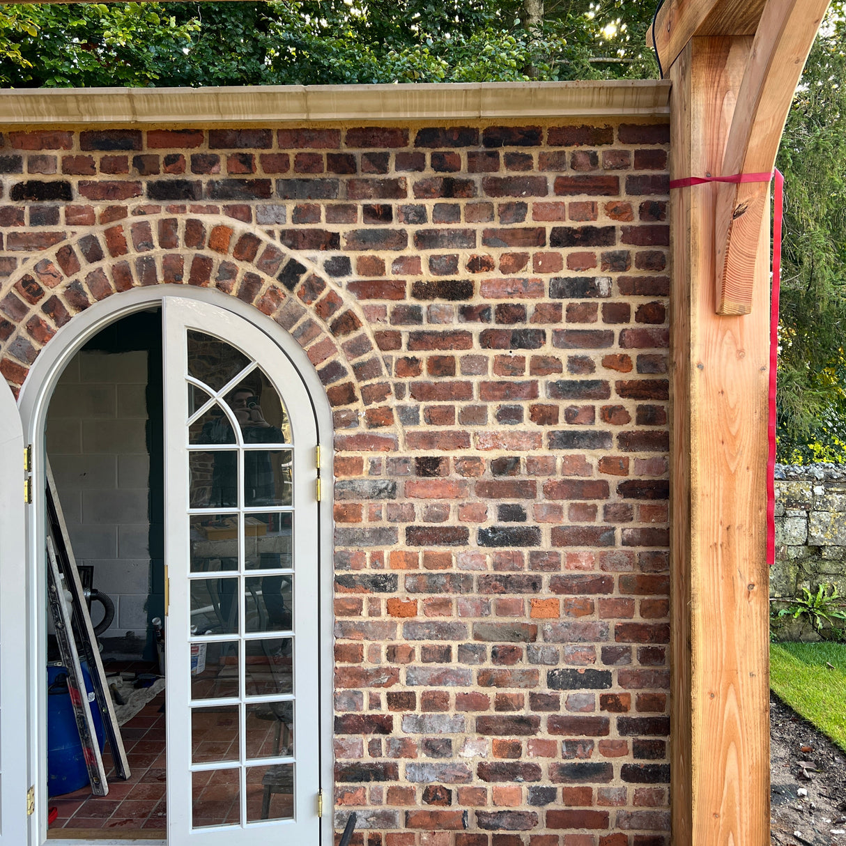 Reclaimed Brick Summer House & Swimming Pool in Winchester