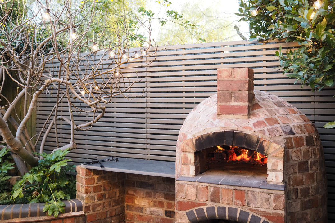 Pizza Oven Built Using Reclaimed Bricks