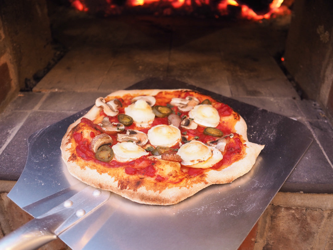 Pizza Oven Built Using Reclaimed Bricks