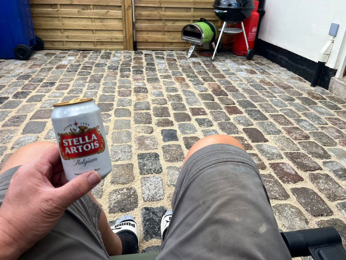 Reclaimed Mixed Granite Cobble Tops - Per SQM