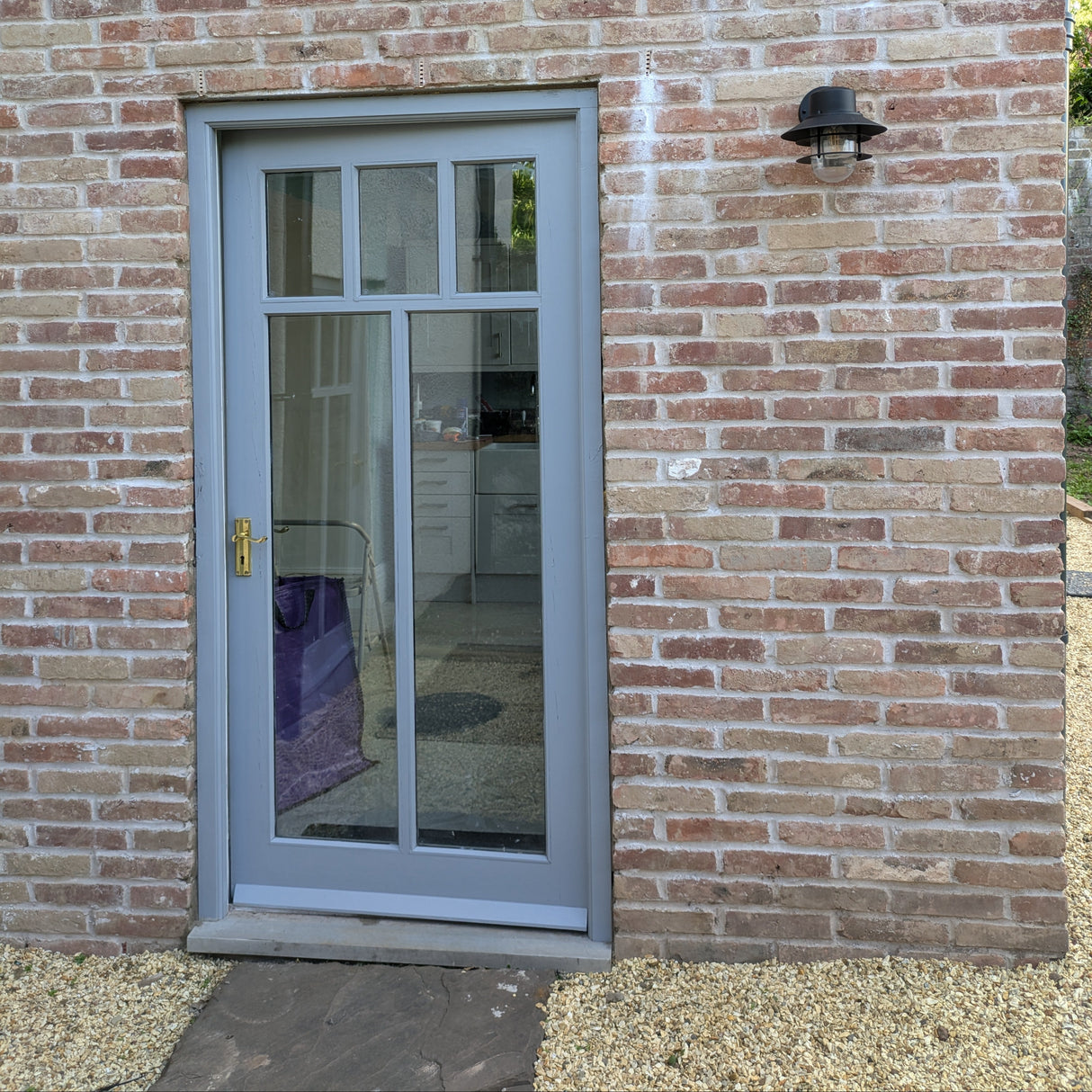 House Porch Built From Reclaimed Georgian Handmade Bricks in Isle of Wight