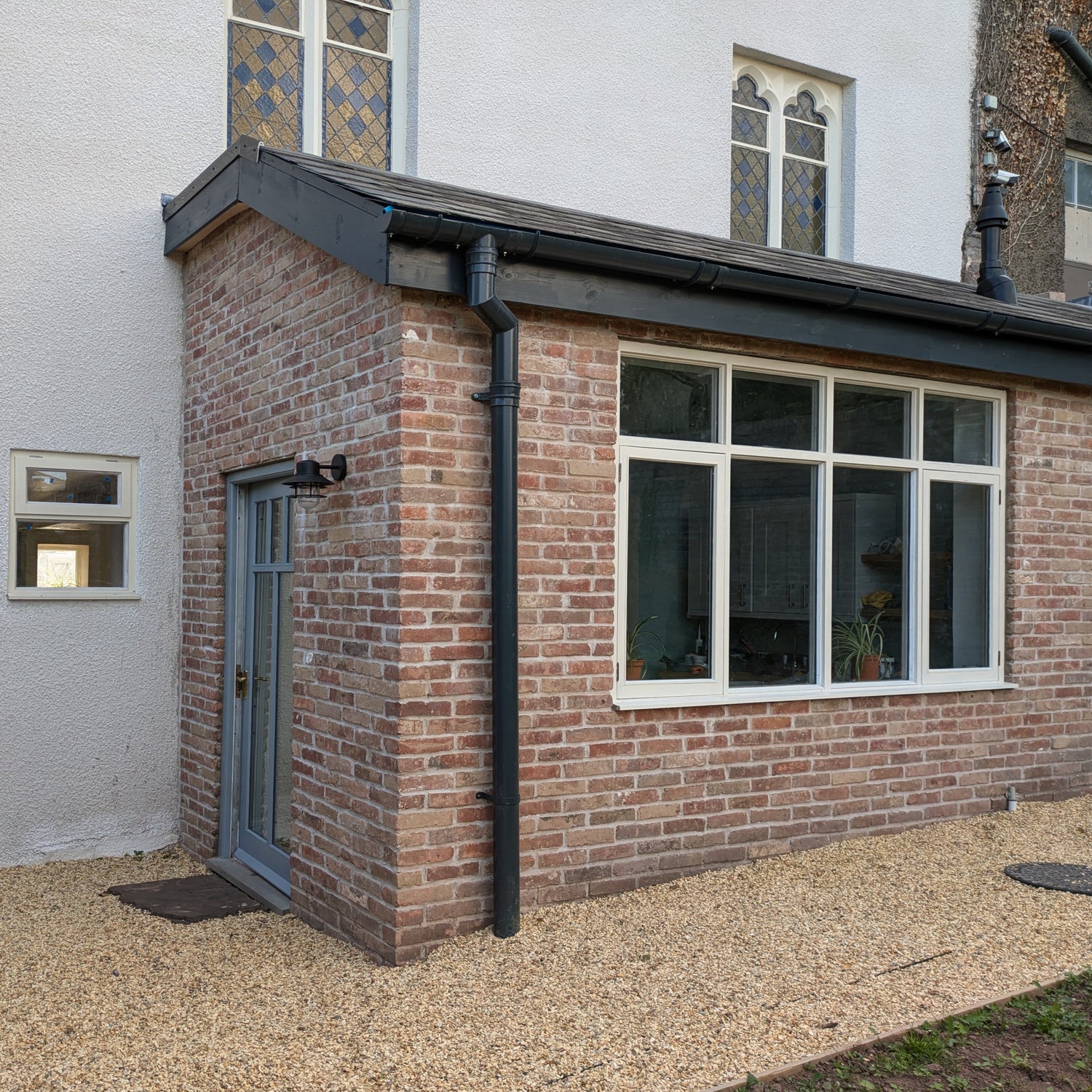 House Porch Built From Reclaimed Georgian Handmade Bricks in Isle of Wight
