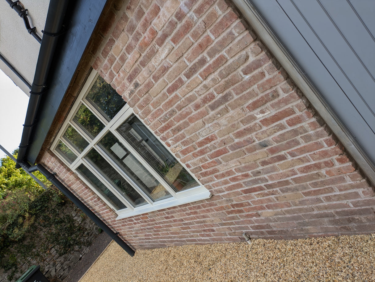 House Porch Built From Reclaimed Georgian Handmade Bricks in Isle of Wight