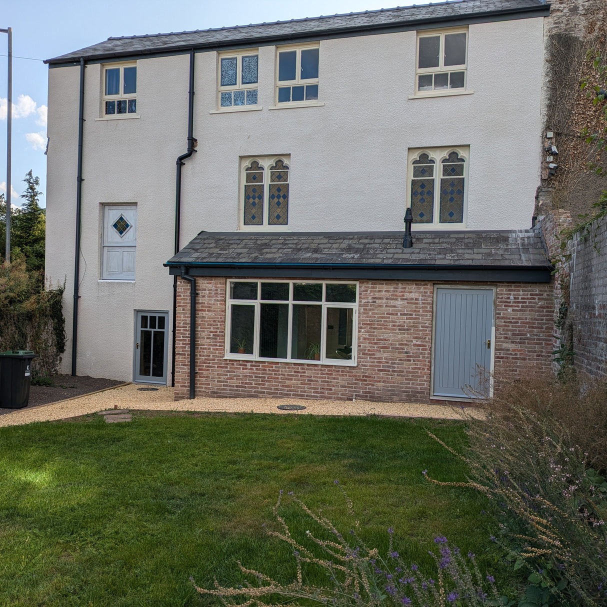 House Porch Built From Reclaimed Georgian Handmade Bricks in Isle of Wight