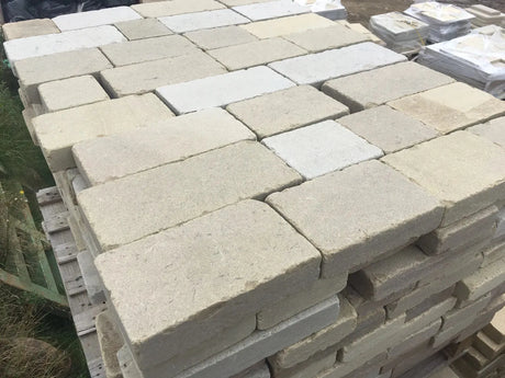 Tumbled Yorkstone Cobble Setts