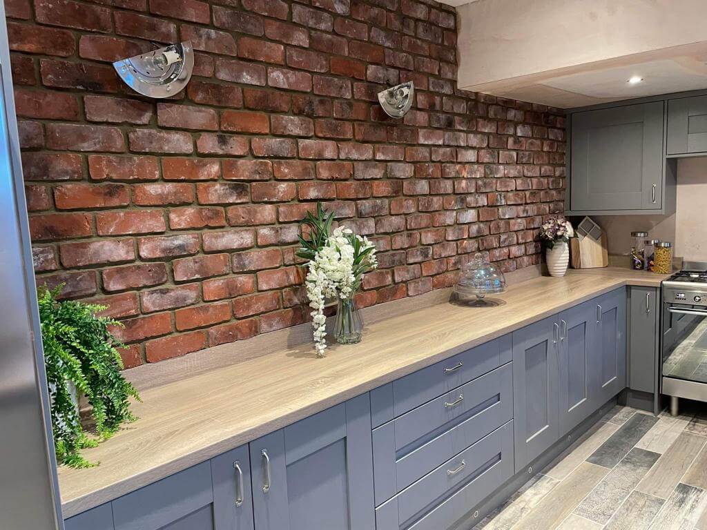 Reclaimed Industrial Blend Brick Slips