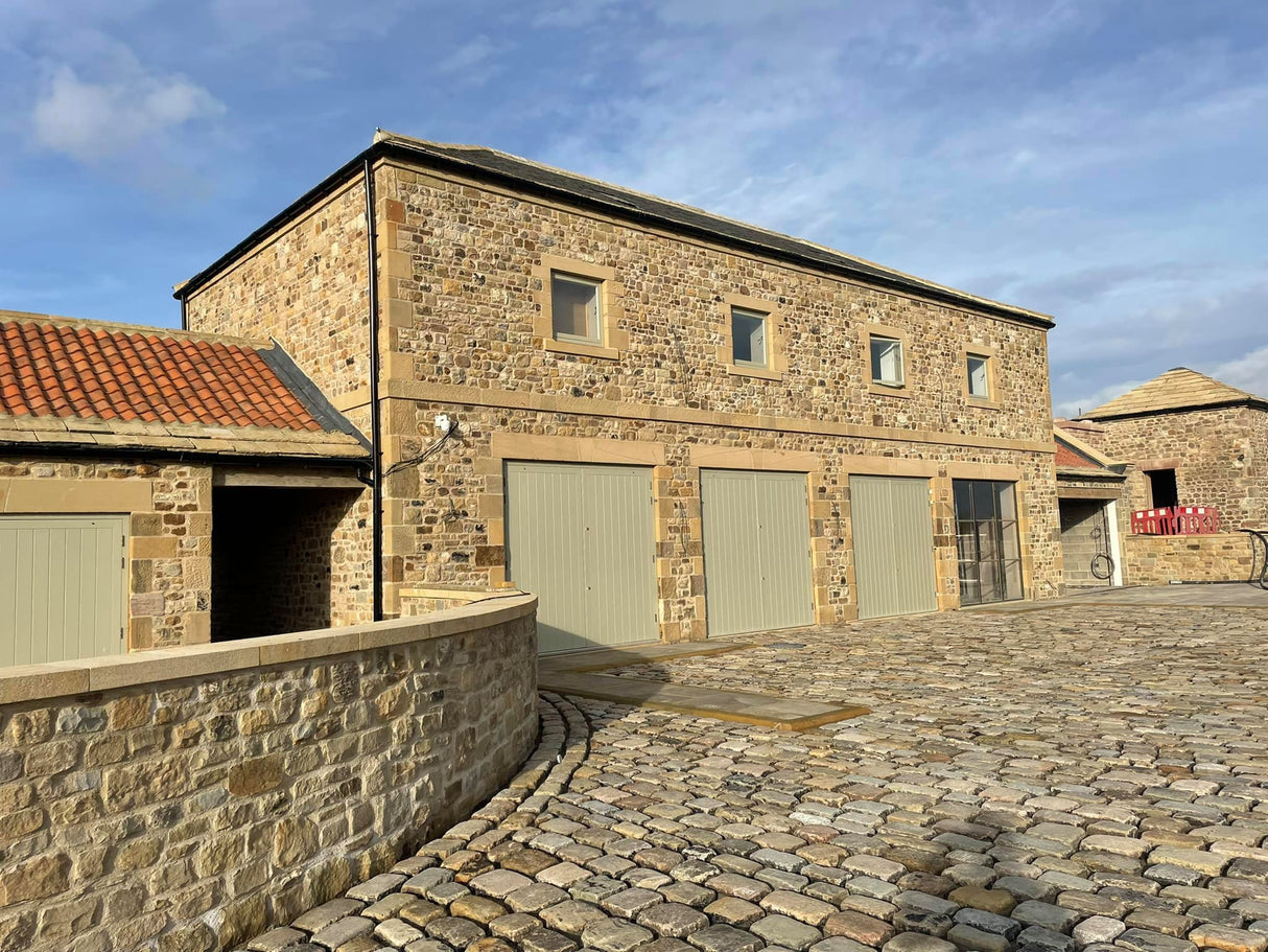 Reclaimed Stone Barn and Landscaping Build in Prudhoe