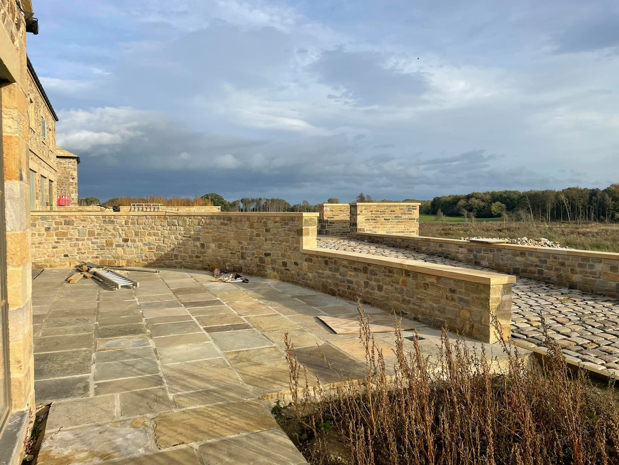 Reclaimed Stone Barn and Landscaping Build in Prudhoe