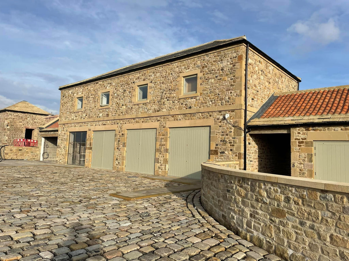Reclaimed Stone Barn and Landscaping Build in Prudhoe