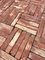 Arundel Red Handmade Clay Paving Brick Paver