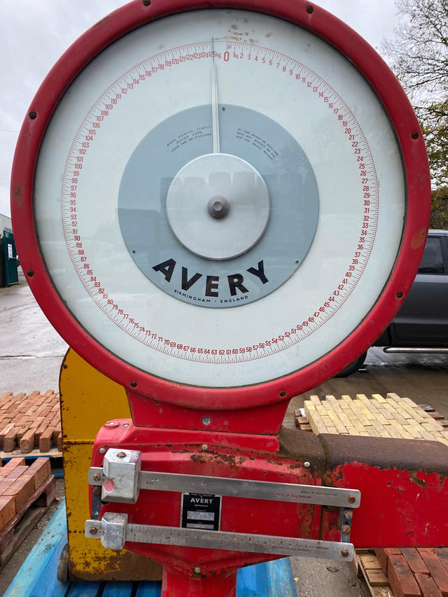 Avery Industrial Weighing Scales Red 175kg - Reclaimed Brick Company