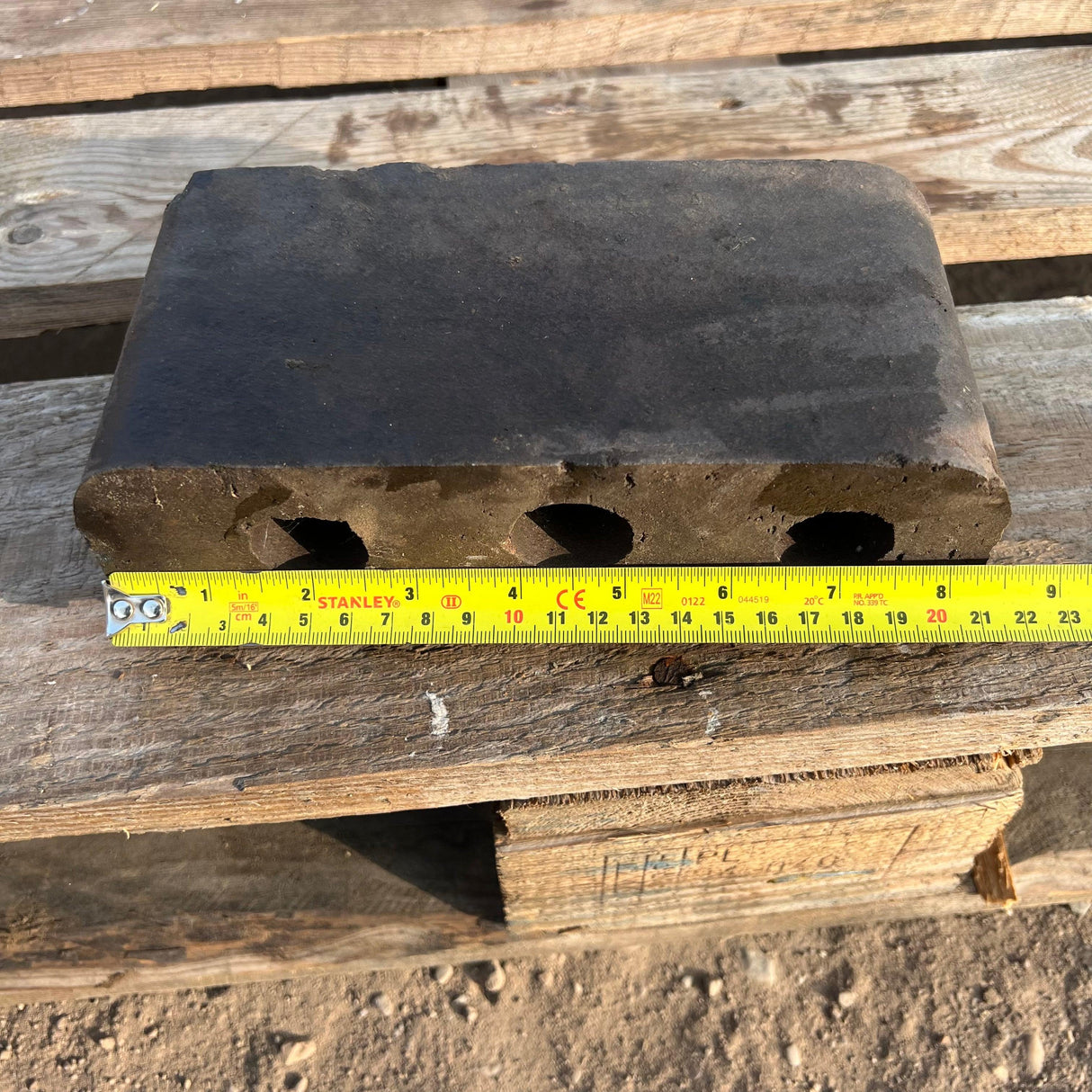 Blue Double Bullnose Coping Bricks - Reclaimed Brick Company