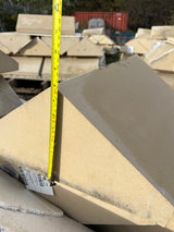Cast Stone Triangle Wall Coping - Reclaimed Brick Company