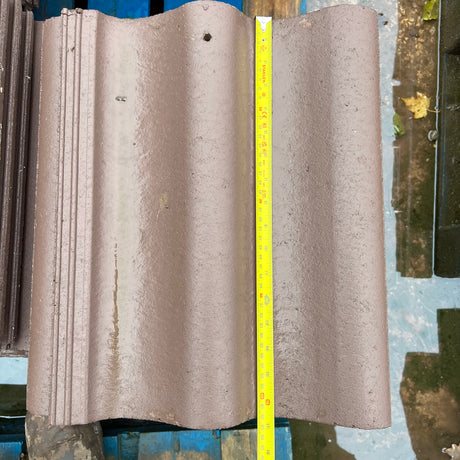 Condron CCW Double Roman Concrete Roof Tiles - Job lot of 35 Tiles - Reclaimed Brick Company