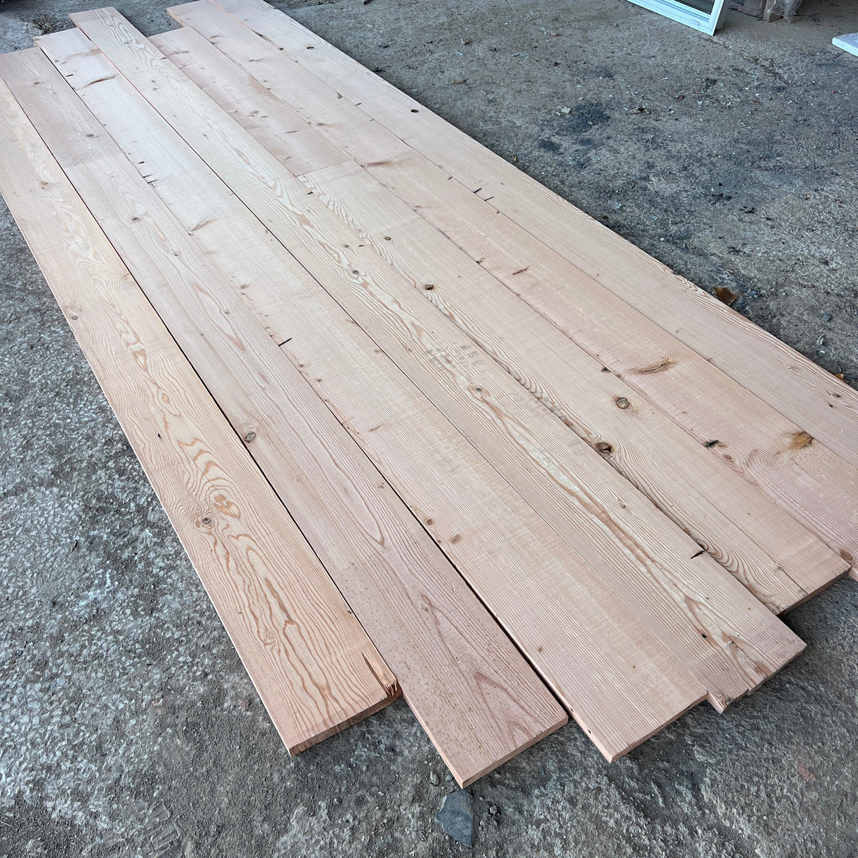 Douglas Fir Floor Boards (20mm) - Crafted From Reclaimed Beams - Reclaimed Brick Company