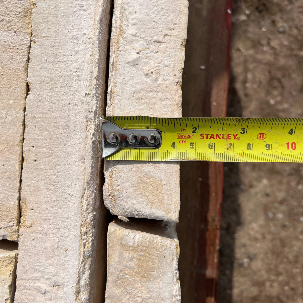 40mm White Linear Brick - Reclaimed Brick Company