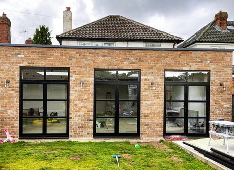 House Extension Using Reclaimed Grey Imperial Bricks, Liverpool - Reclaimed Brick Company