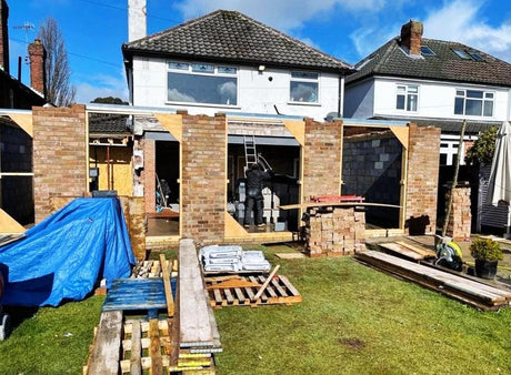 House Extension Using Reclaimed Grey Imperial Bricks, Liverpool - Reclaimed Brick Company