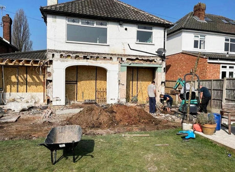 House Extension Using Reclaimed Grey Imperial Bricks, Liverpool - Reclaimed Brick Company