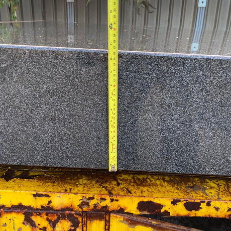 Huge 1950’s Industrial Blue Granite Surface Worktop Slab with Metal Workers Storage Stand - Reclaimed Brick Company