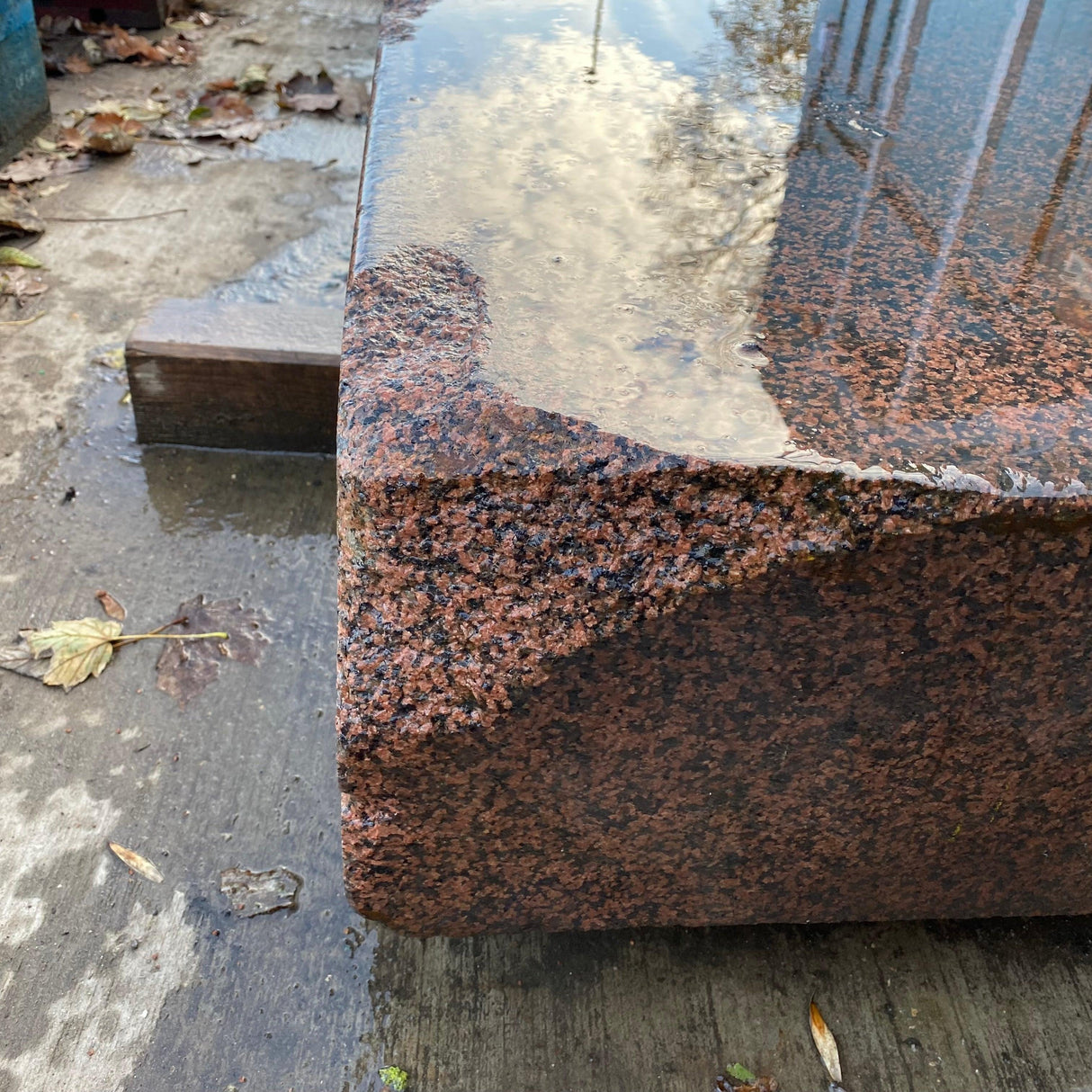 Huge 1950’s Industrial Pink Granite Surface Worktop Slab - Reclaimed Brick Company