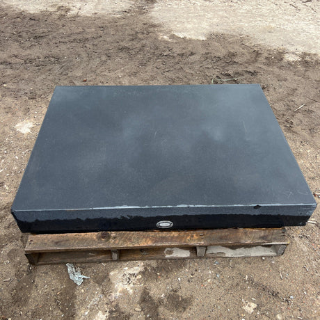 Huge 1950's ‘’Rolls Royce’’ Industrial Black Granite Surface Worktop Slab - From Rolls Royce Derby - Reclaimed Brick Company