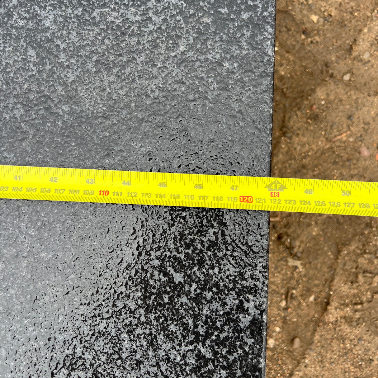 Huge 1950's ‘’Rolls Royce’’ Industrial Black Granite Surface Worktop Slab - From Rolls Royce Derby - Reclaimed Brick Company