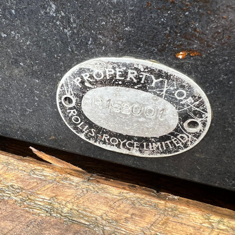 Huge 1950's ‘’Rolls Royce’’ Industrial Black Granite Surface Worktop Slab - From Rolls Royce Derby - Reclaimed Brick Company