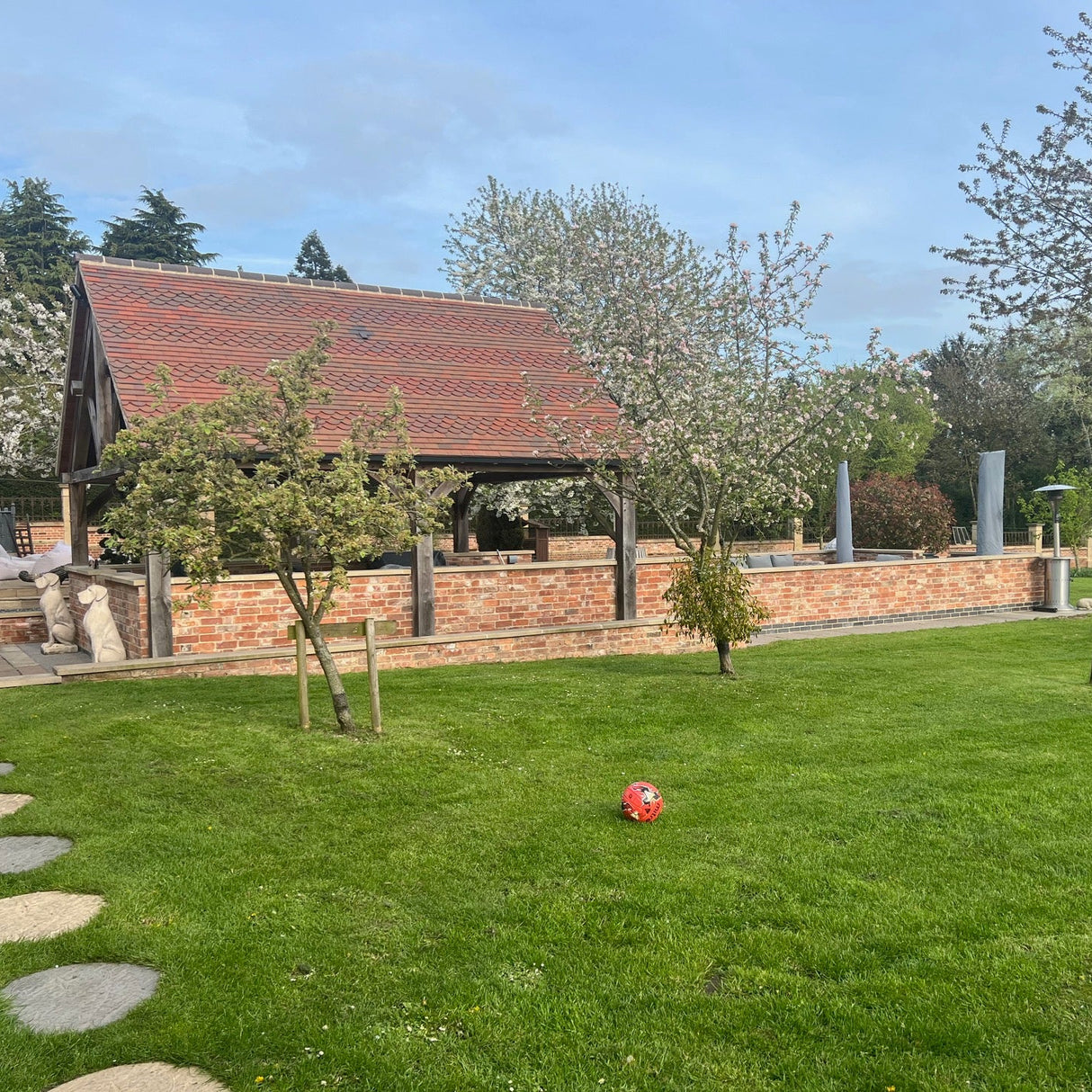 Reclaimed Handmade Brick Garden Landscape Features in Andover