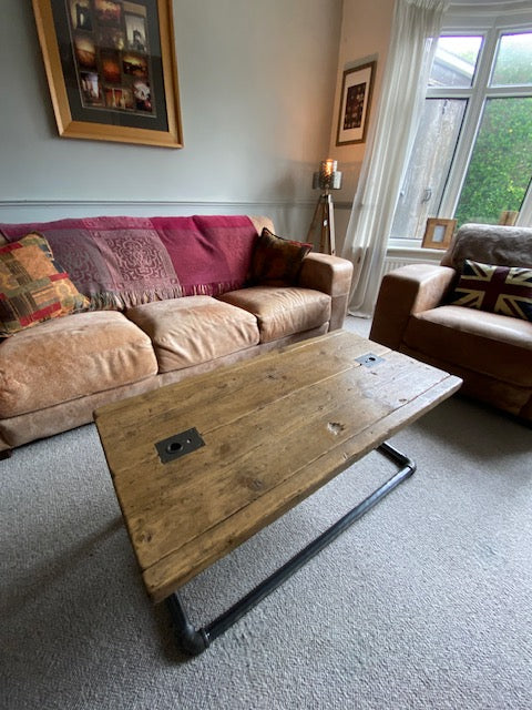 Reclaimed Scaffolding Boards Used To Create House Furniture