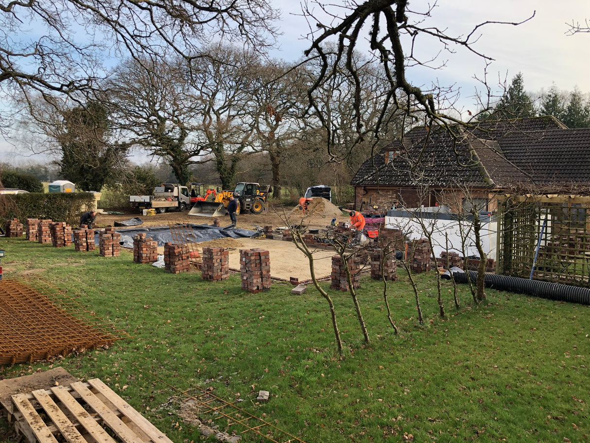 Reclaimed Brick Car Collection Garage Built in Poole, 2021