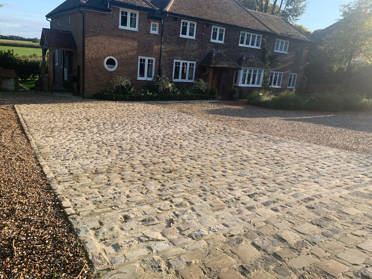 Reclaimed Cobble Sett Driveway in Essex