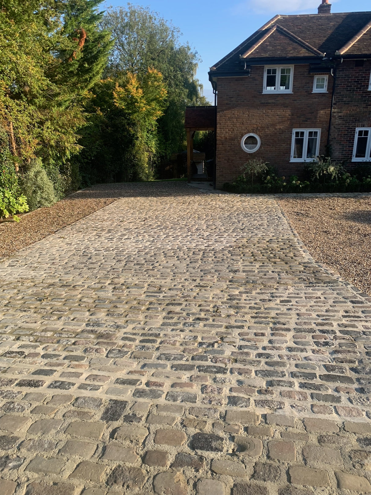Reclaimed Cobble Sett Driveway in Essex