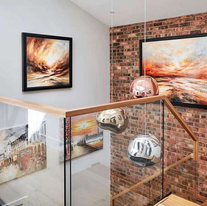 Internal brick slip feature wall in Bristol