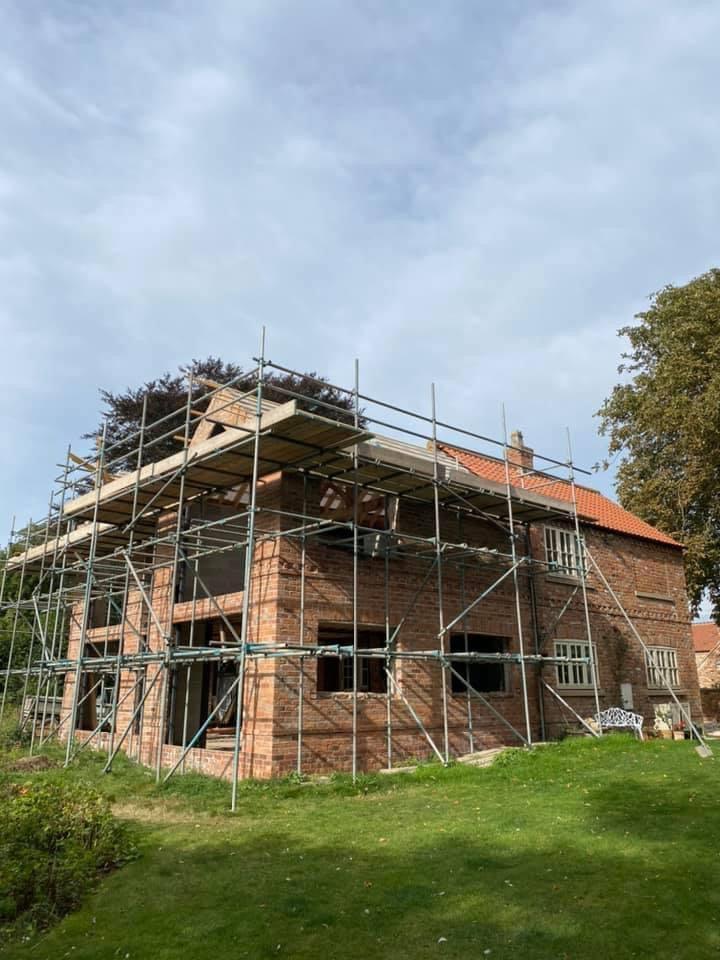 Large Extension using Matching Reclaimed Bricks, Rugeley, Staffordshire - Reclaimed Brick Company