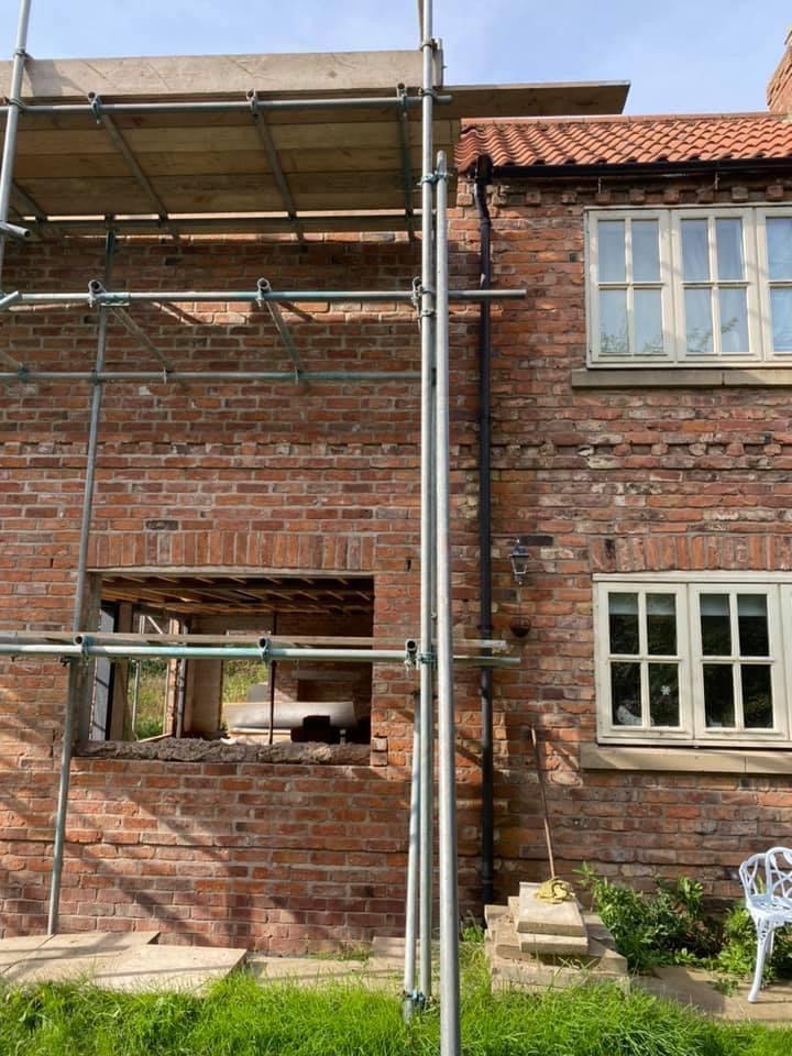 Large Extension using Matching Reclaimed Bricks, Rugeley, Staffordshire - Reclaimed Brick Company