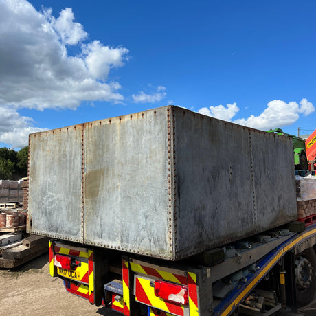 Large Galvanised Steel Water Tank - Reclaimed Brick Company