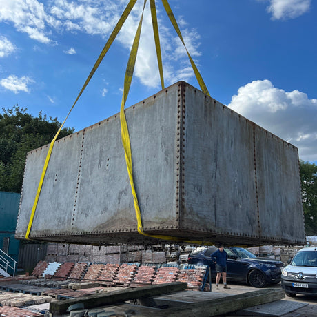 Large Galvanised Steel Water Tank - Reclaimed Brick Company