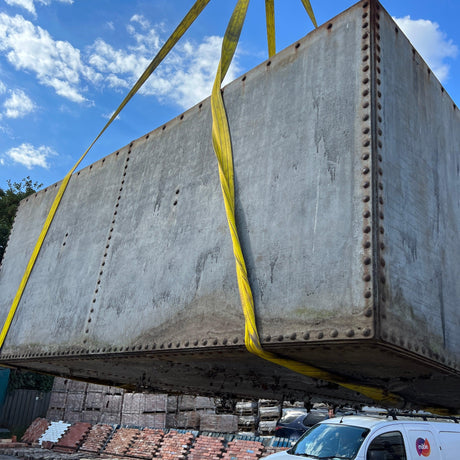 Large Galvanised Steel Water Tank - Reclaimed Brick Company