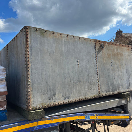 Large Galvanised Steel Water Tank - Reclaimed Brick Company