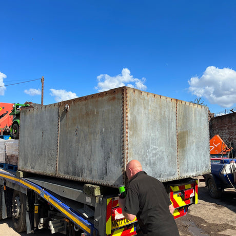 Large Galvanised Steel Water Tank - Reclaimed Brick Company