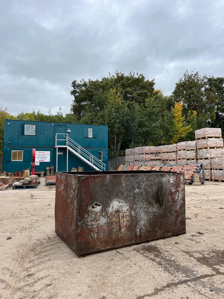 Large Galvanised Steel Water Tank - Reclaimed Brick Company