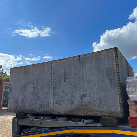 Large Galvanised Steel Water Tank - Reclaimed Brick Company