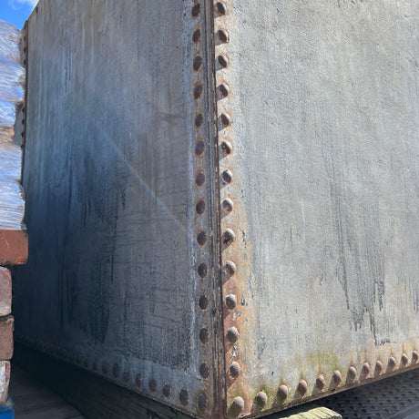 Large Galvanised Steel Water Tank - Reclaimed Brick Company