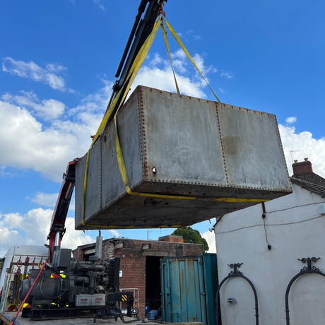 Large Galvanised Steel Water Tank - Reclaimed Brick Company